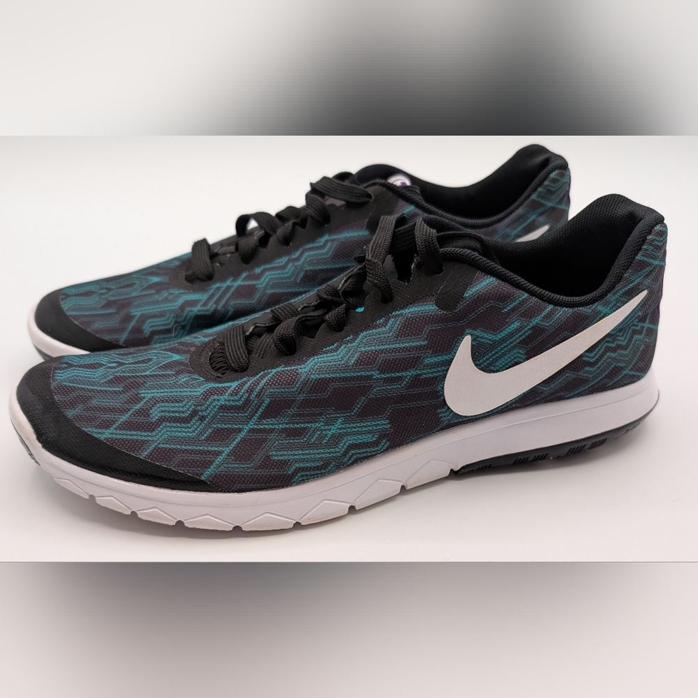 Nike Flex Experience RN 5 Black and Blue Athletic Shoes Sz 7.5